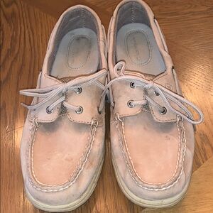 Sperry Classic Tan Leather Lace Up Boat Shoes 9.5
